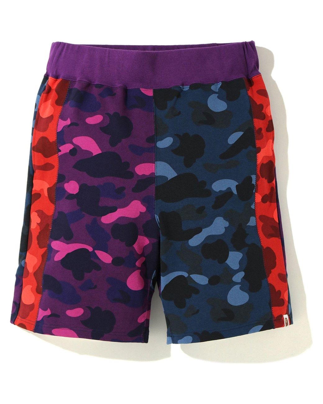 multicolor bape shorts