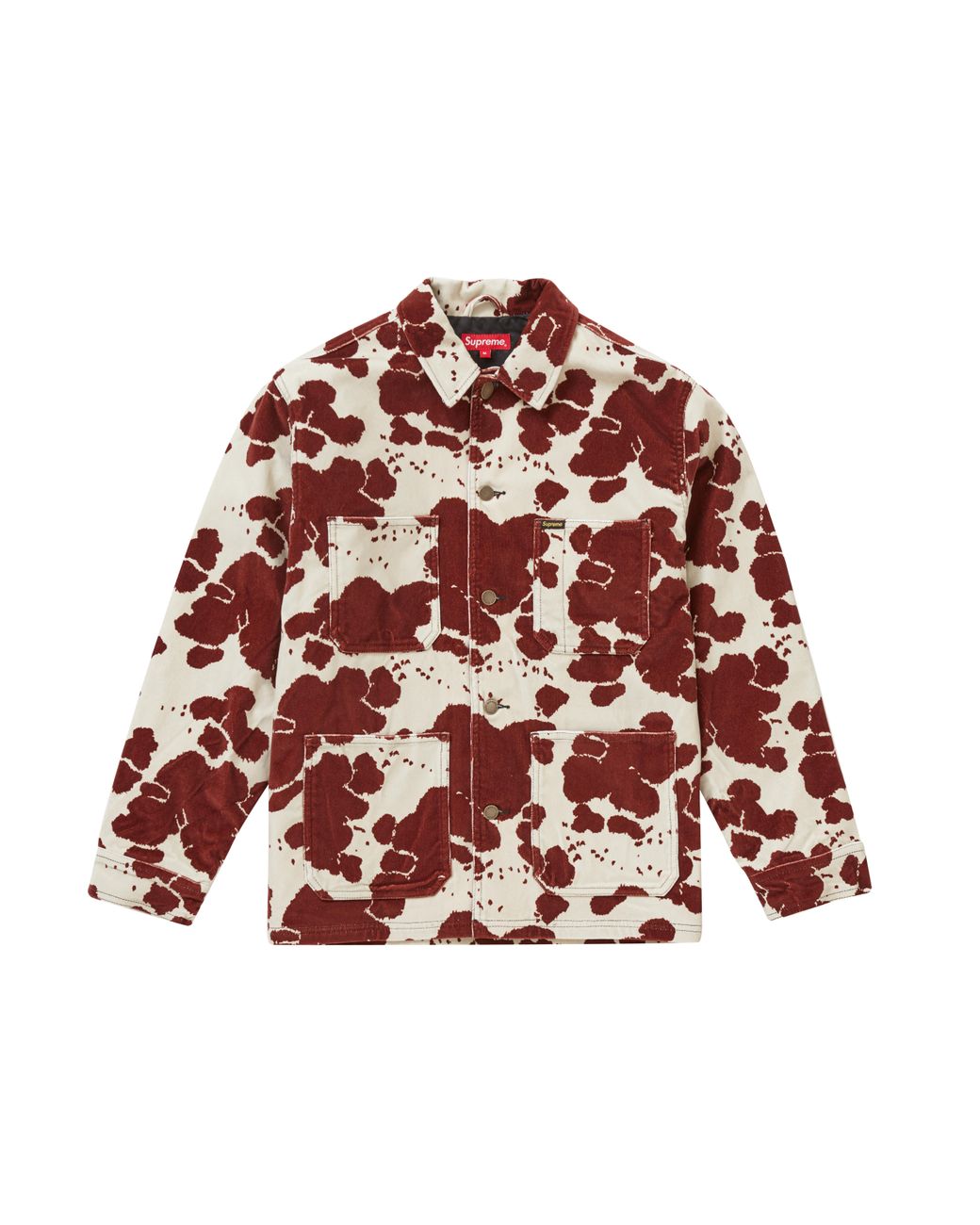 supreme velvet chore coat