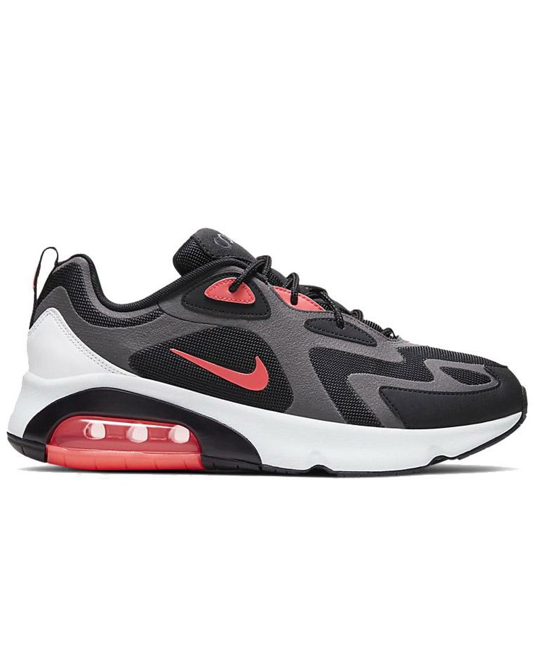 nike air max 200 black and grey