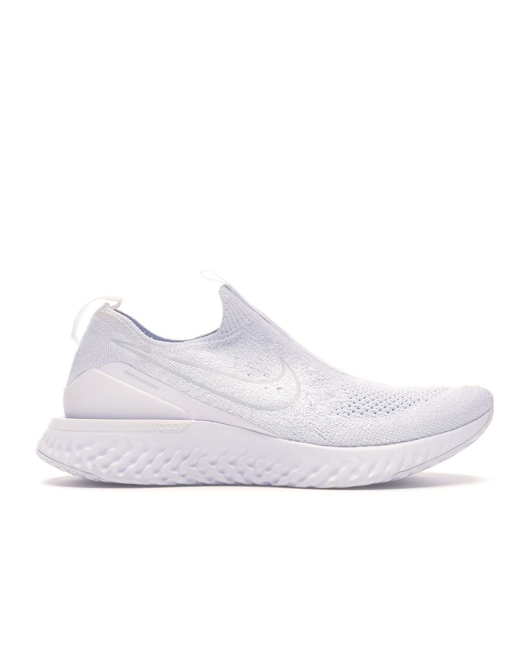 nike epic phantom react flyknit women's white