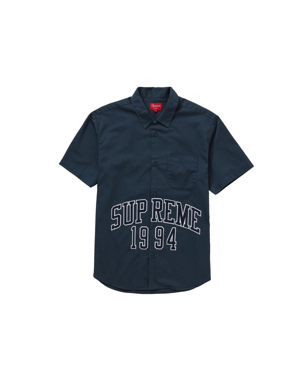 supreme arc logo work shirt