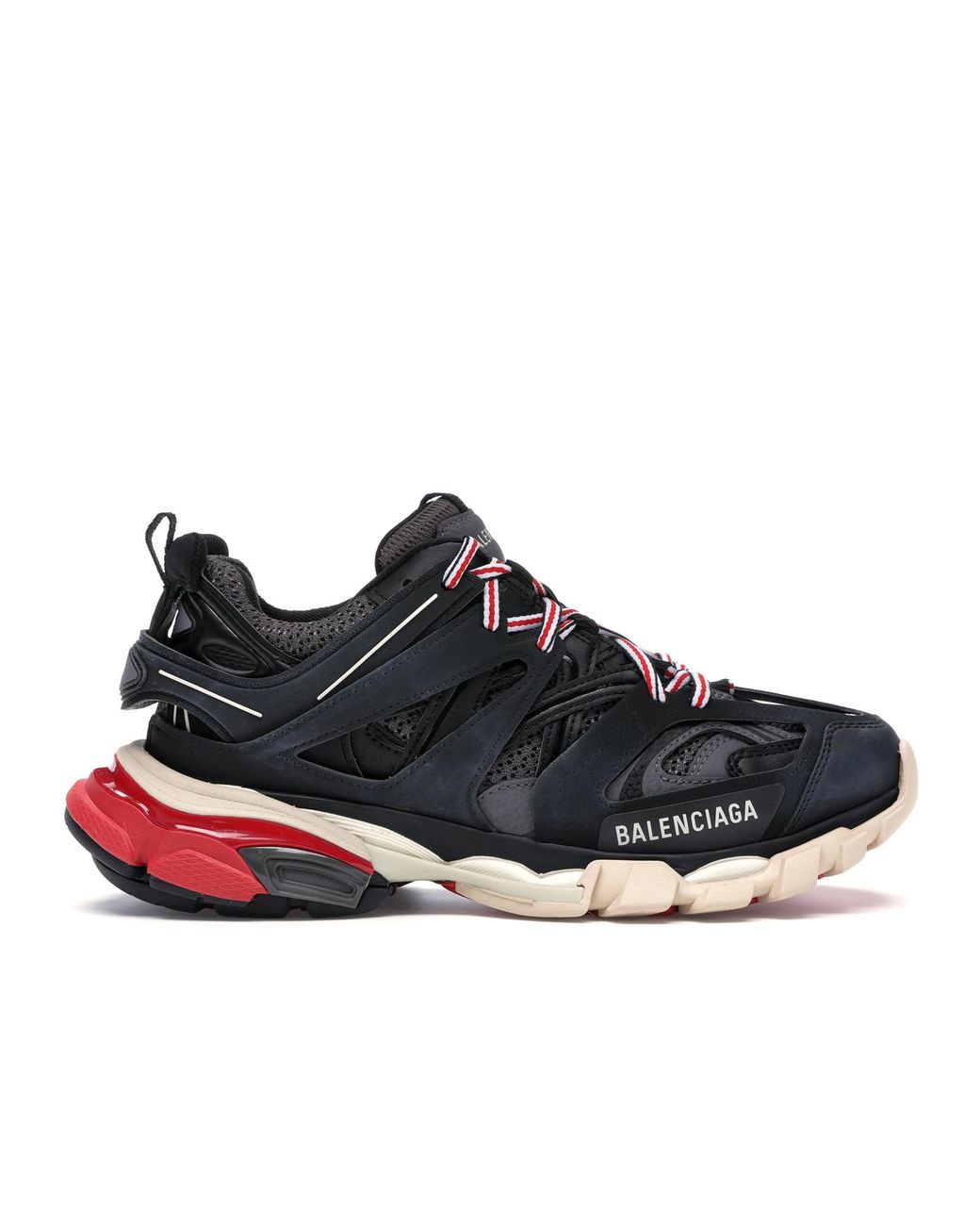 Balenciaga Synthetic Black & Red Track Sneakers - Save 42% - Lyst