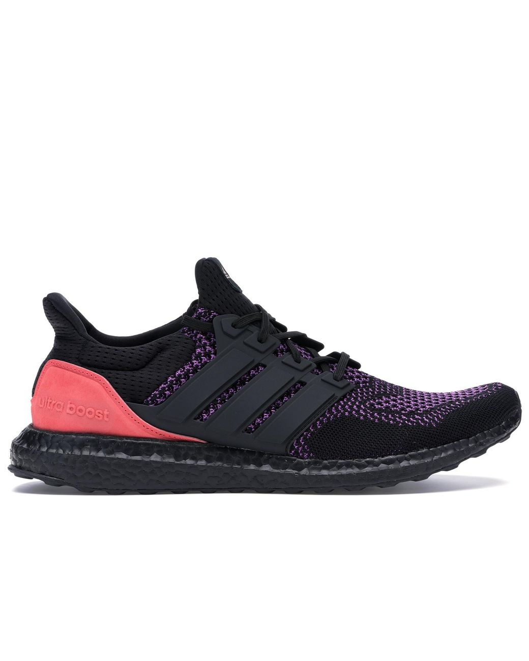 adidas ultra boost core black active purple shock red