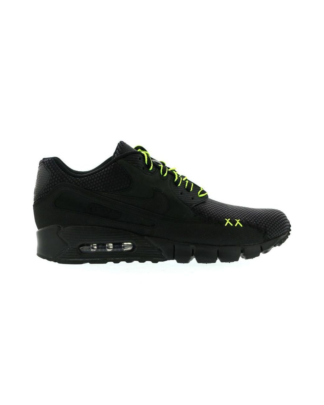 nike air max 90 kaws black volt