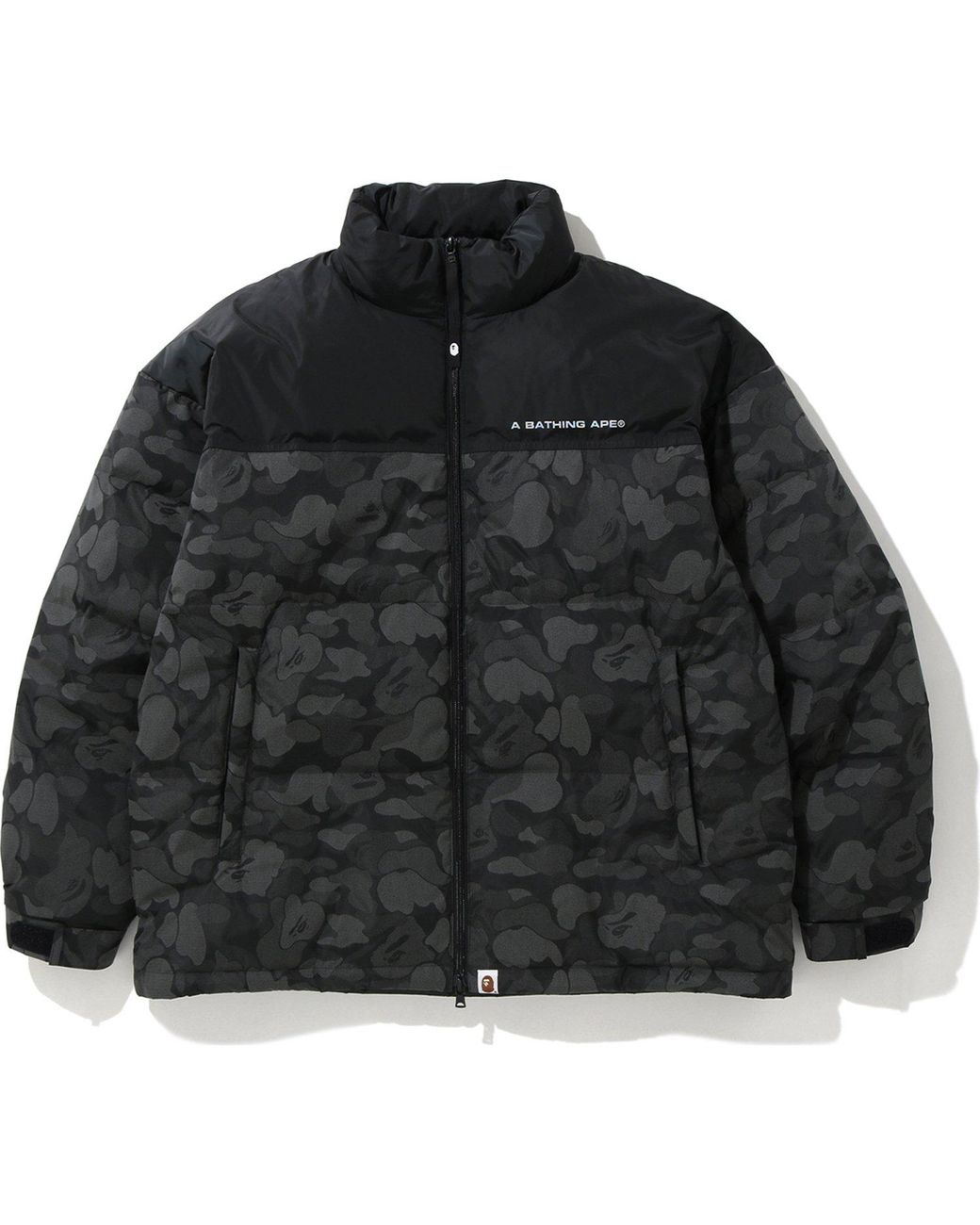 A Bathing Ape Abc Dot Reflective Camo Down Jacket in Black for Men - Lyst