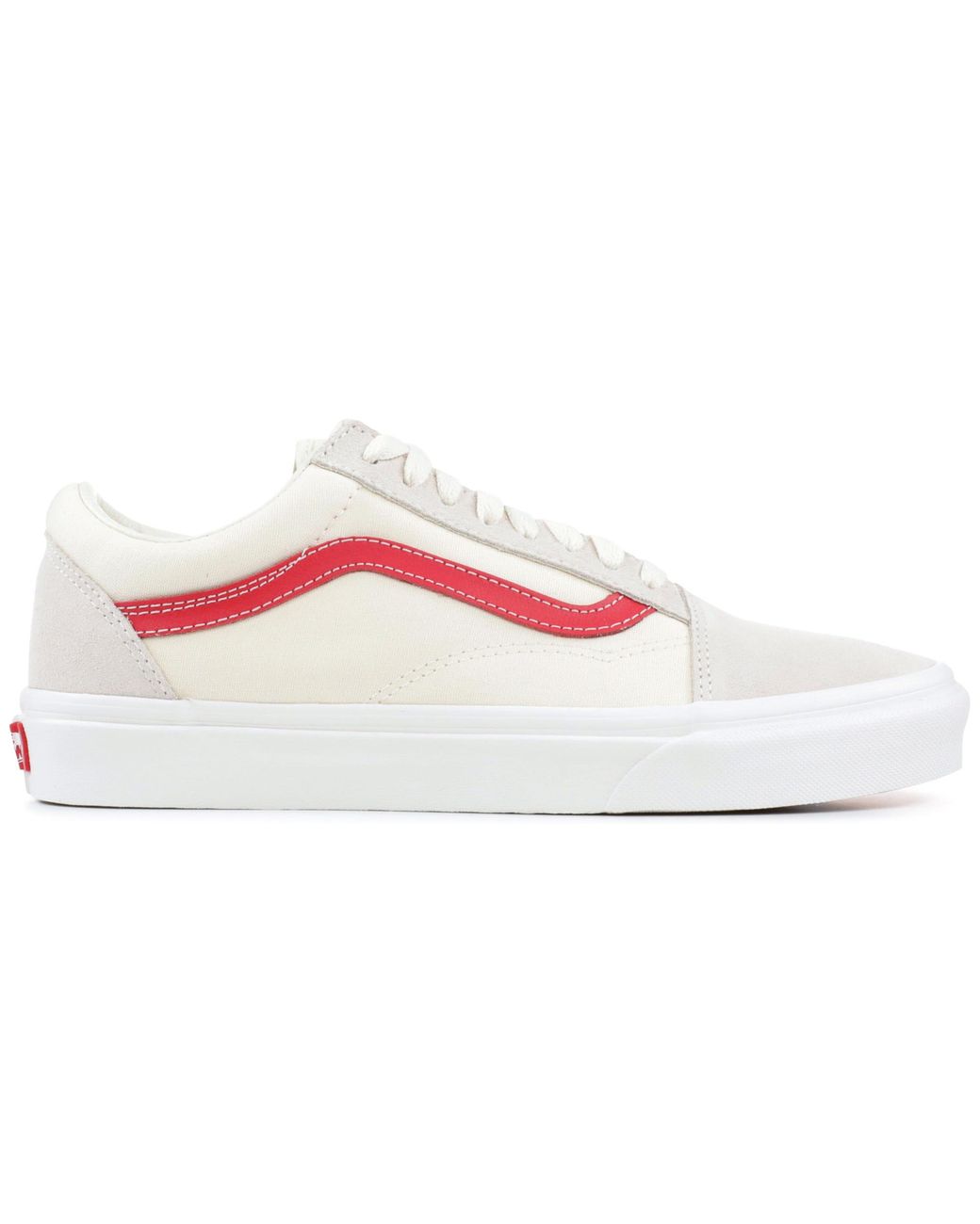 Vans Old Skool Cream Red for Men - Lyst