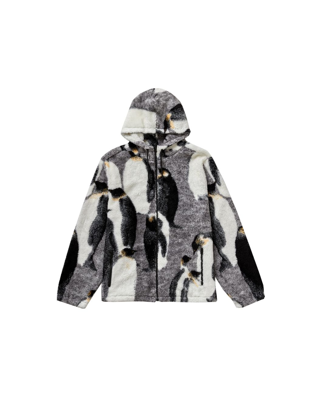 penguins hooded fleece jacket supreme