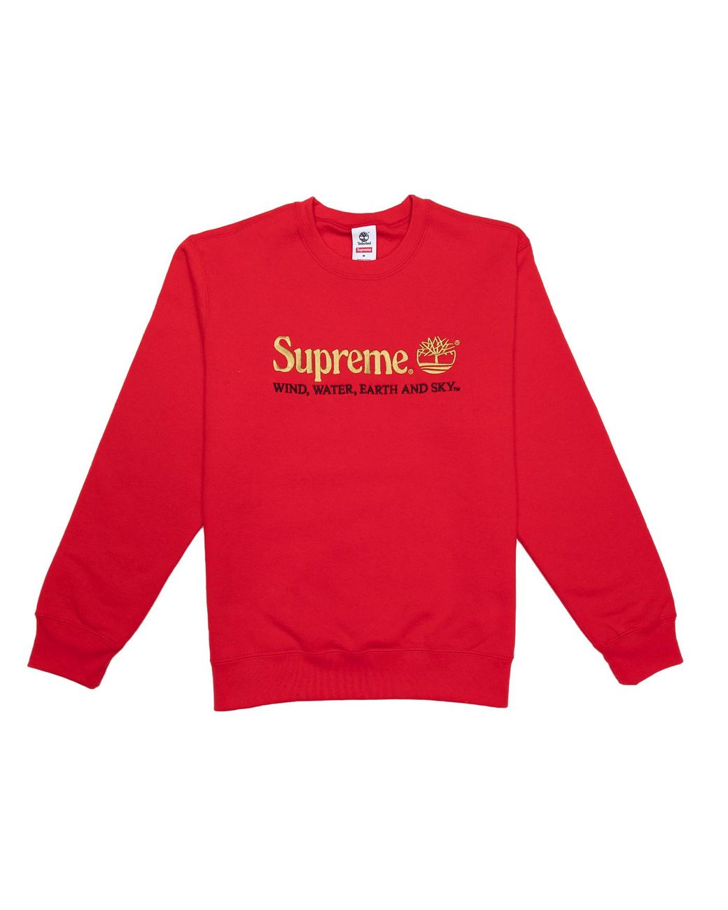 supreme timberland crewneck natural