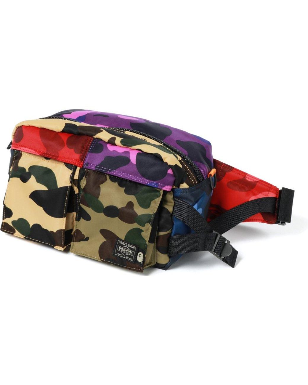 bape x porter waist bag