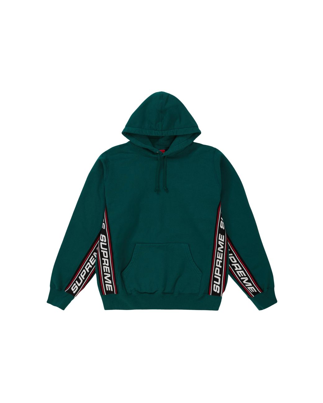 text rib hooded sweatshirt supreme