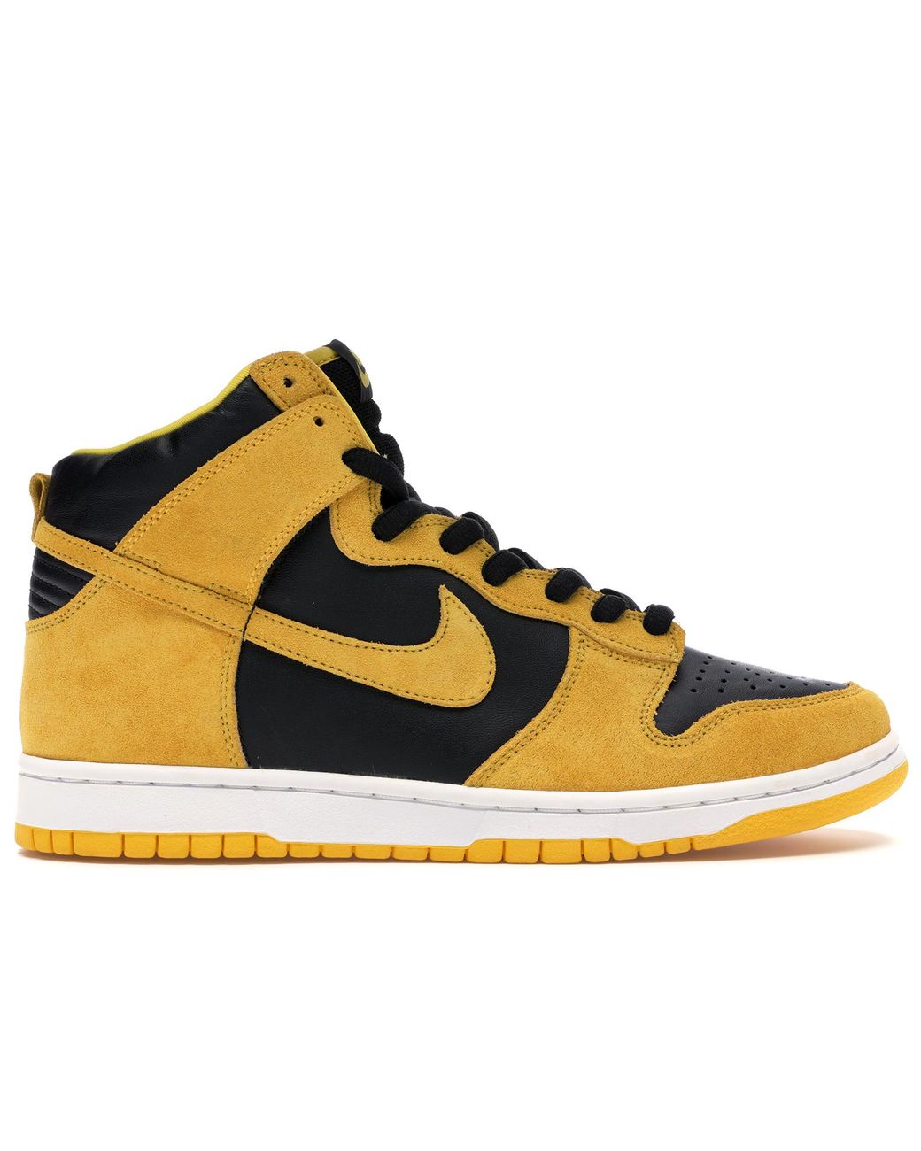 black and yellow dunk high