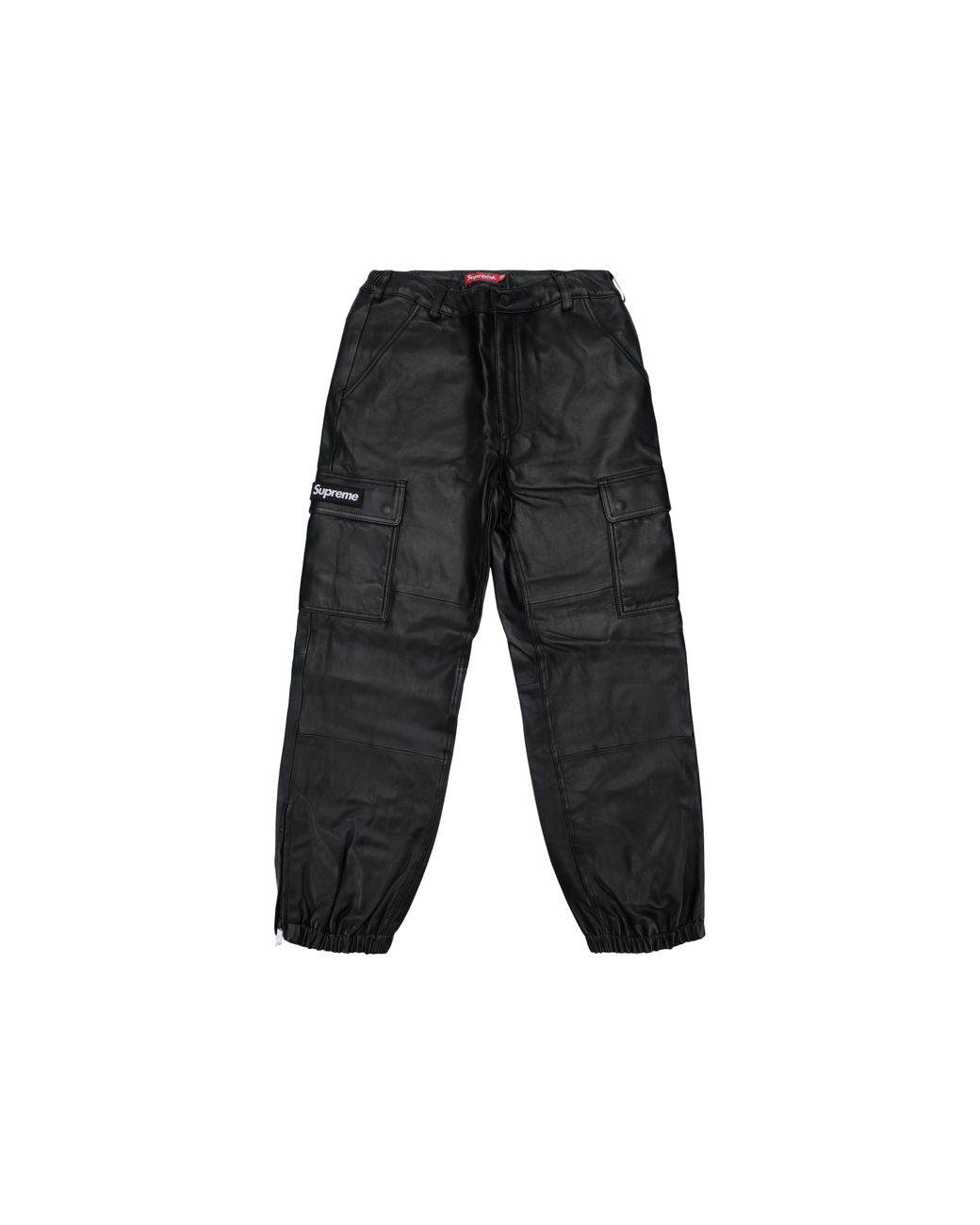 supreme leather cargo pants