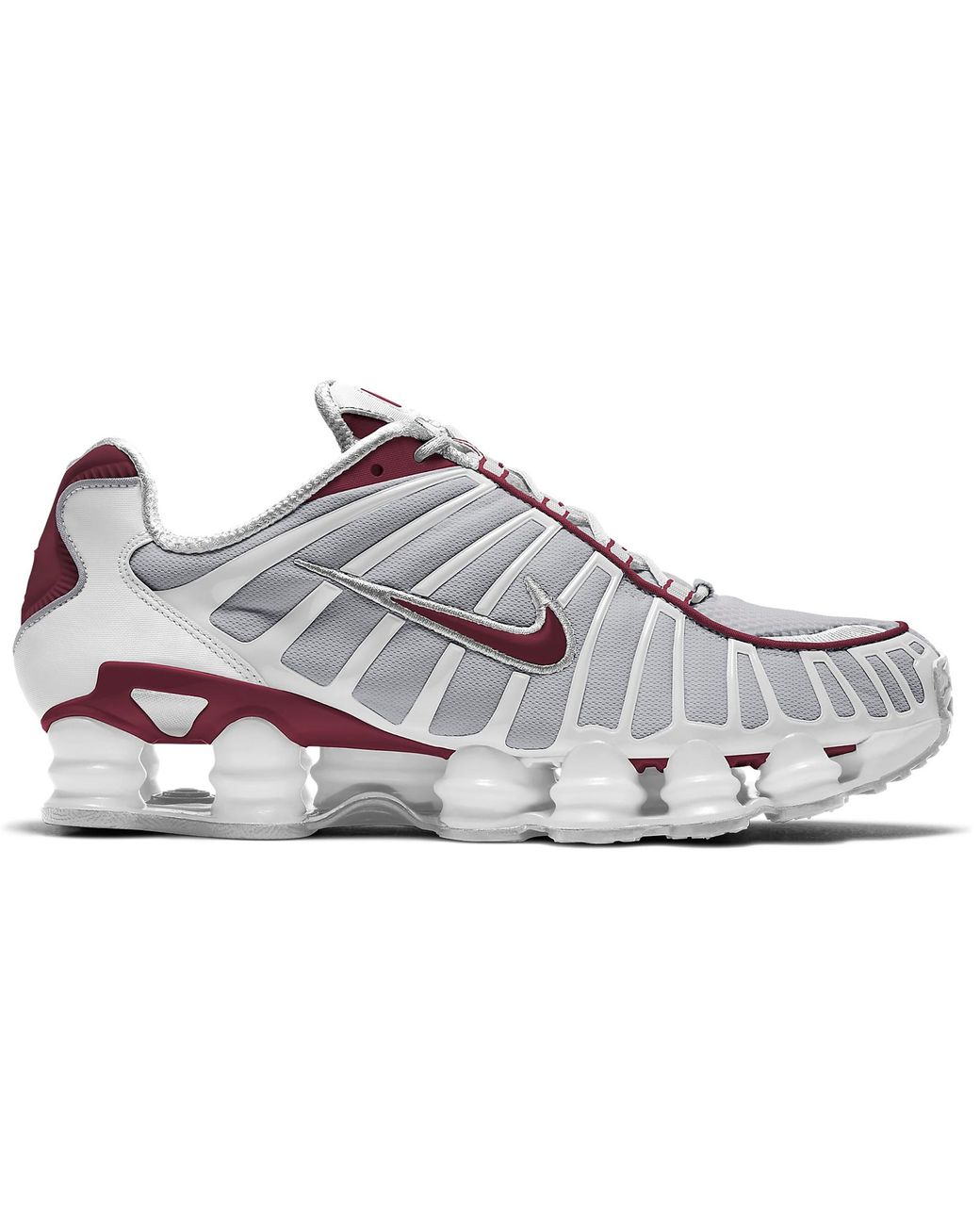 nike shox white and red