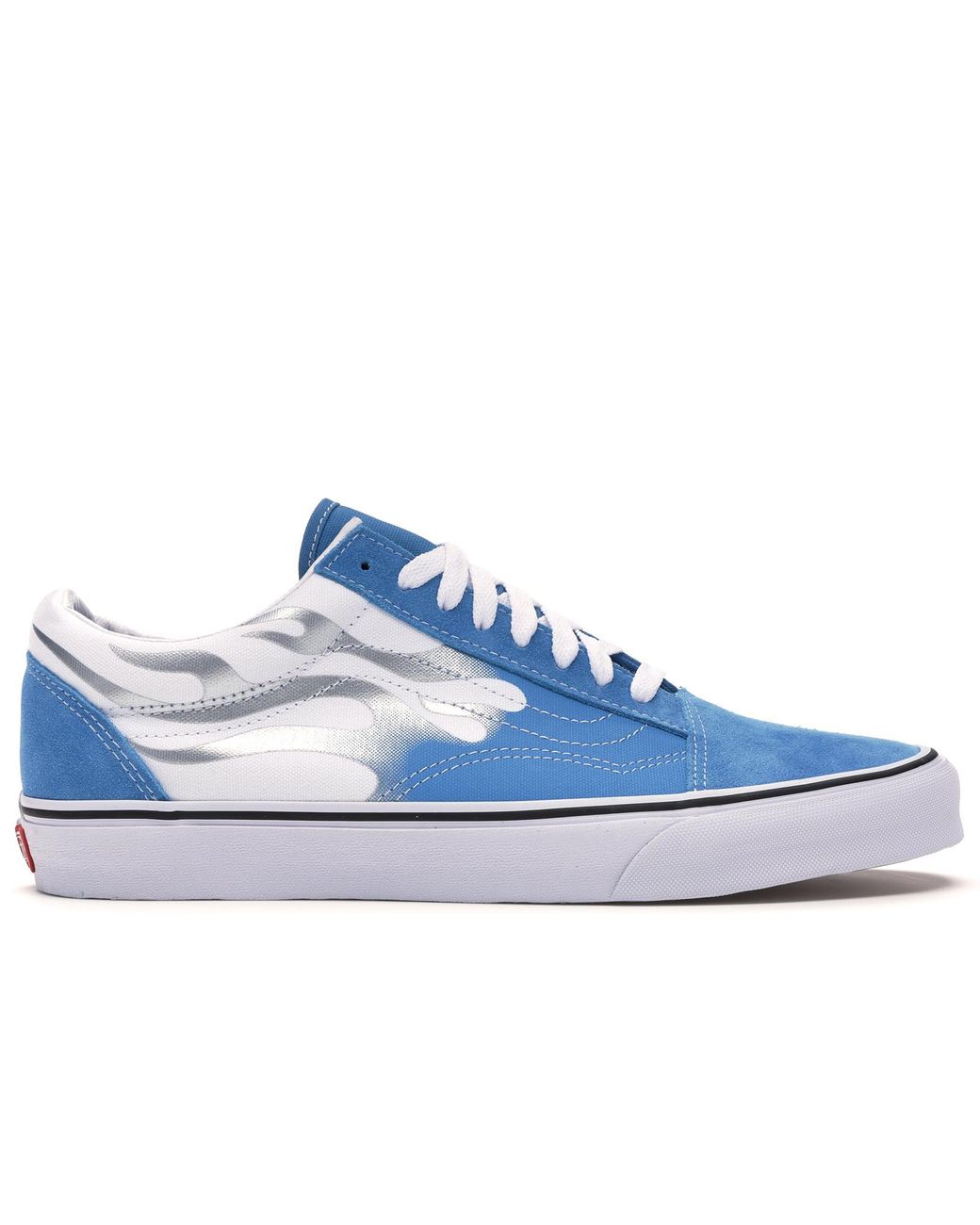 Vans Rubber Blue Neon Flame Old Skool Shoes for Men - Save 27% - Lyst