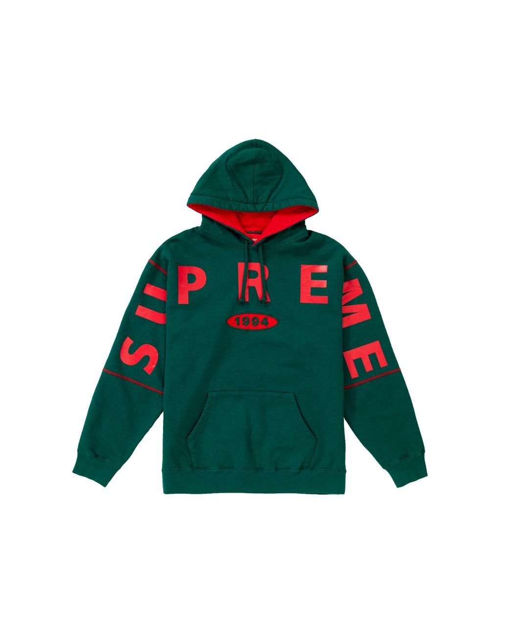 supreme spread logo hooded sweatshirt