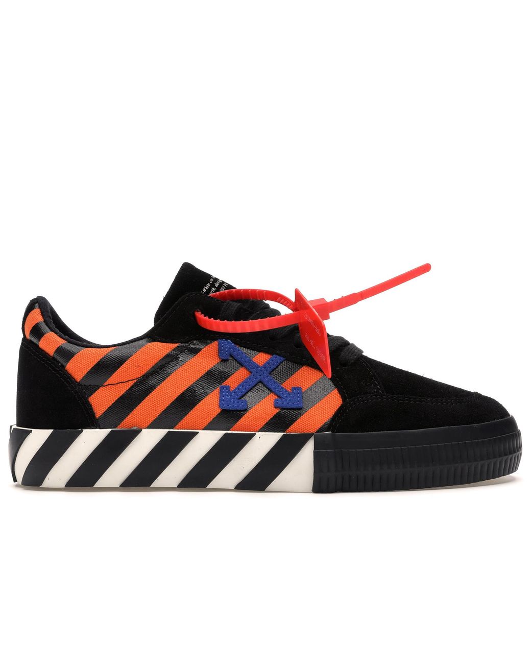 o Virgil Abloh Low Vulc Black Orange 