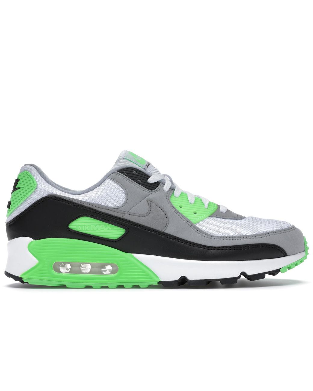 air max 90 lime green and black