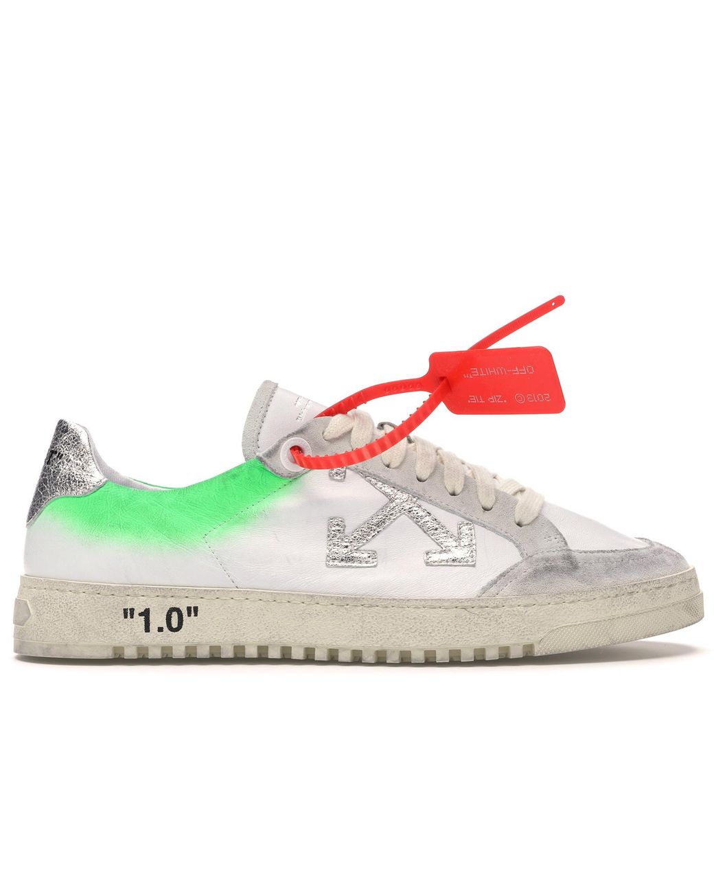 off white green shoes
