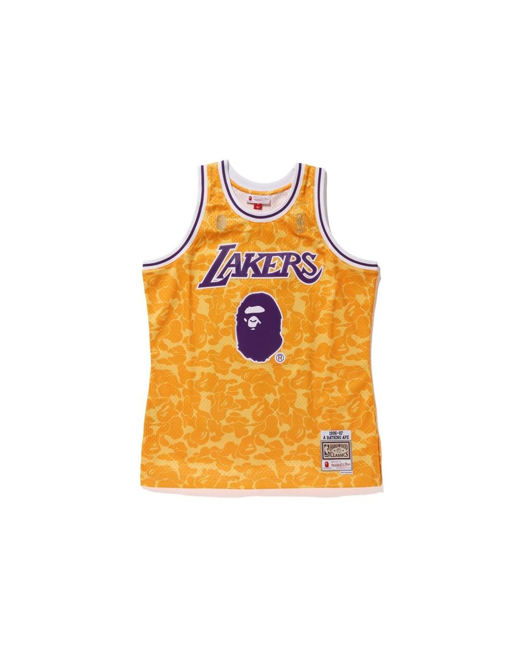 bape laker shorts