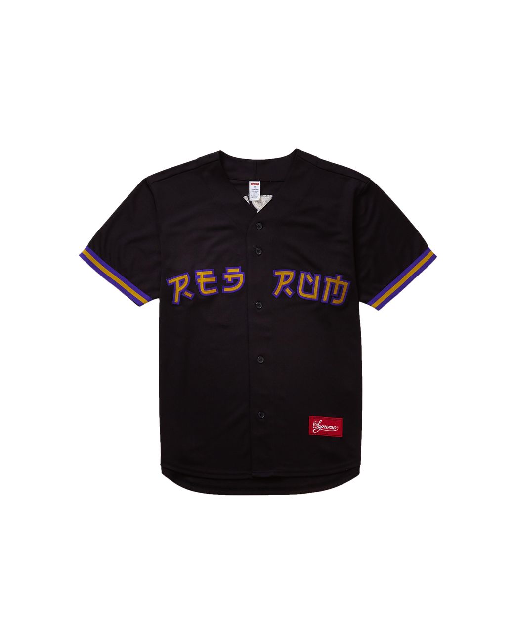 black and red baseball jersey