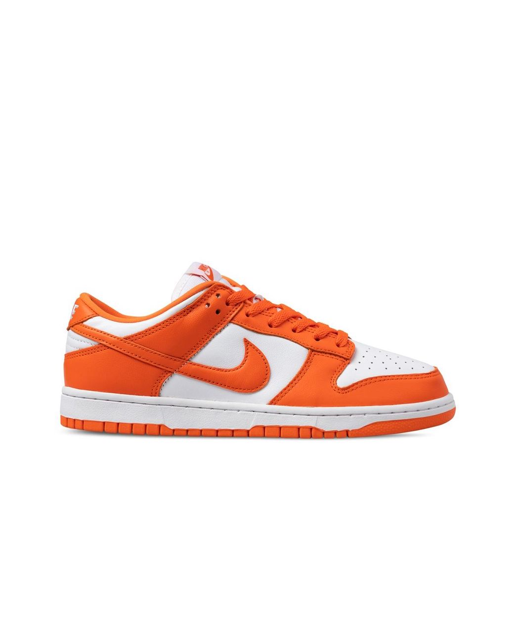 orange and white dunks low gs