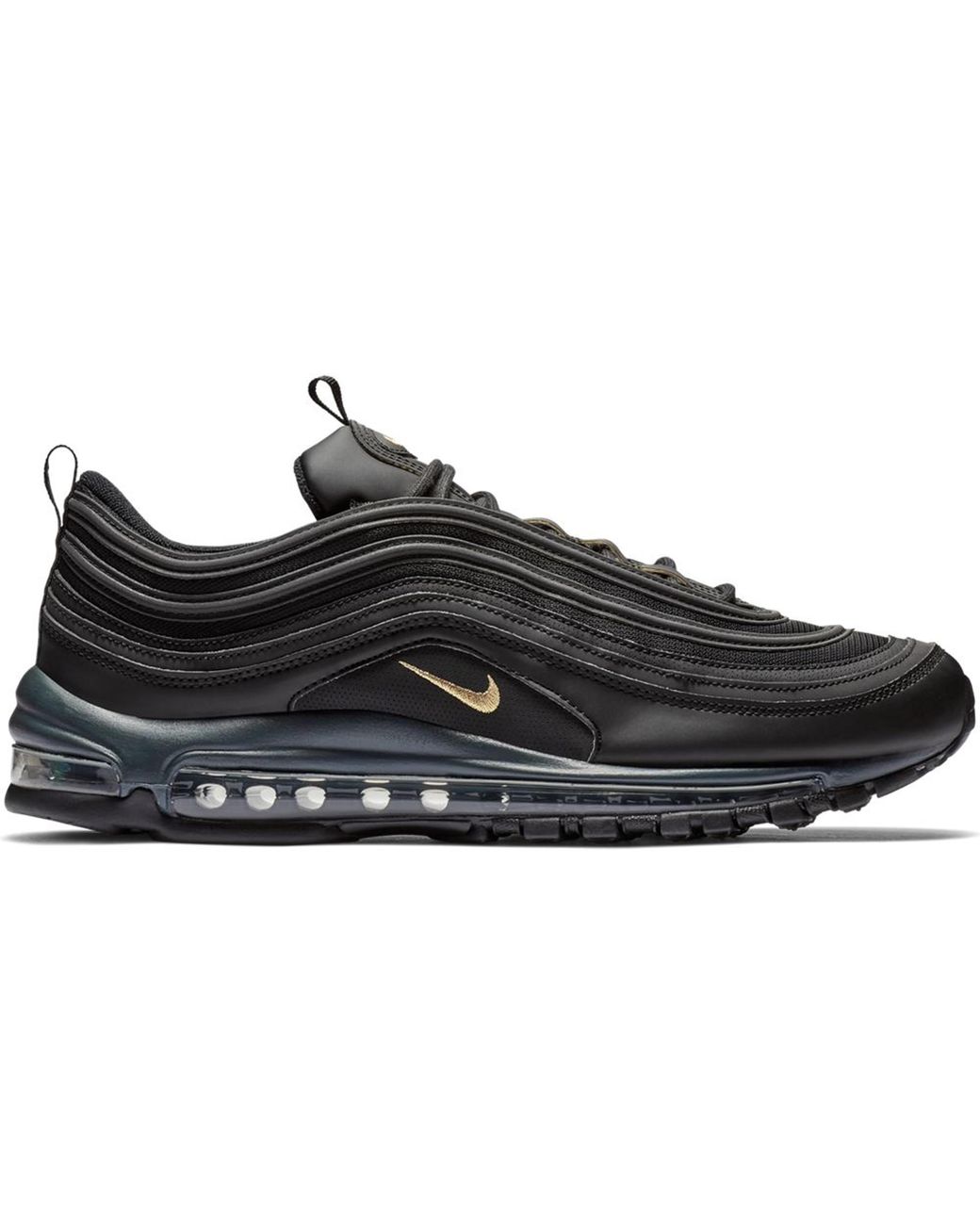 air max 97 leather black gold