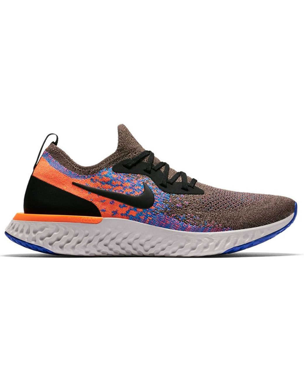 nike epic react flyknit mens brown