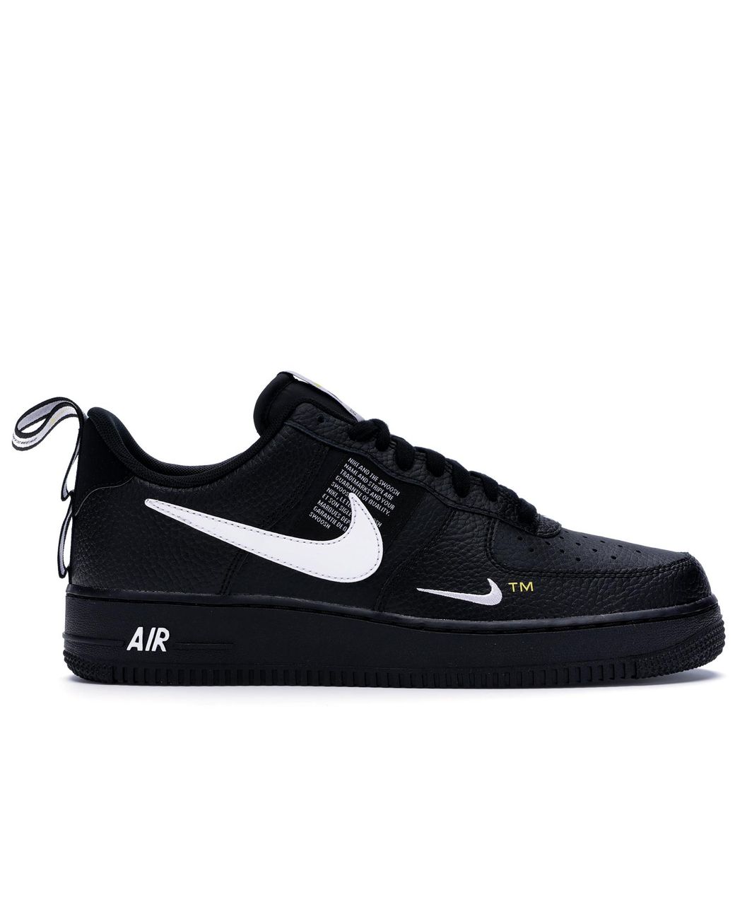 air force 1 white black low
