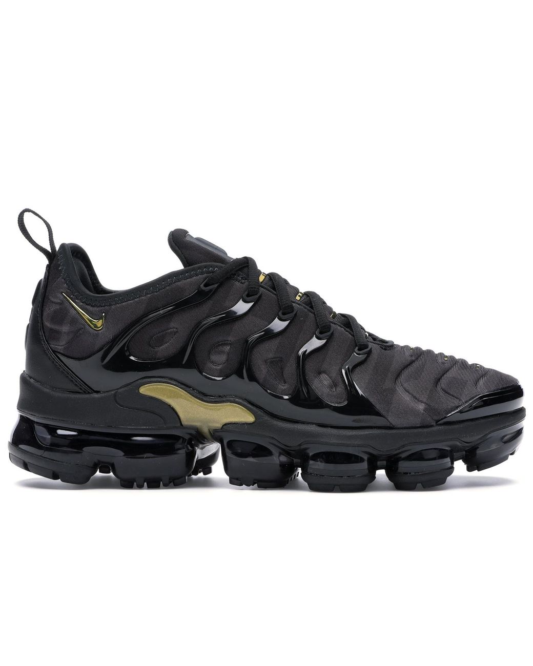air vapormax plus black metallic gold anthracite