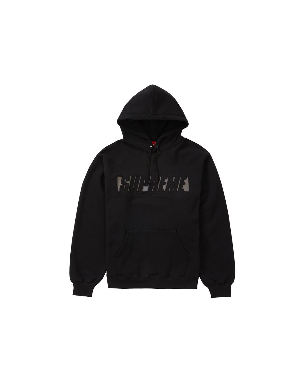 supreme reflective cutout hooded sweatshirt