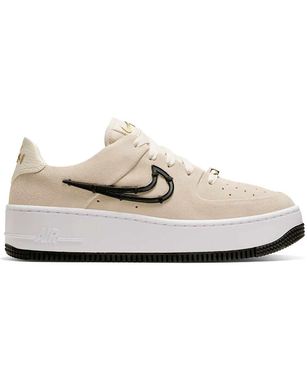 nike air force 1 sage low lx black