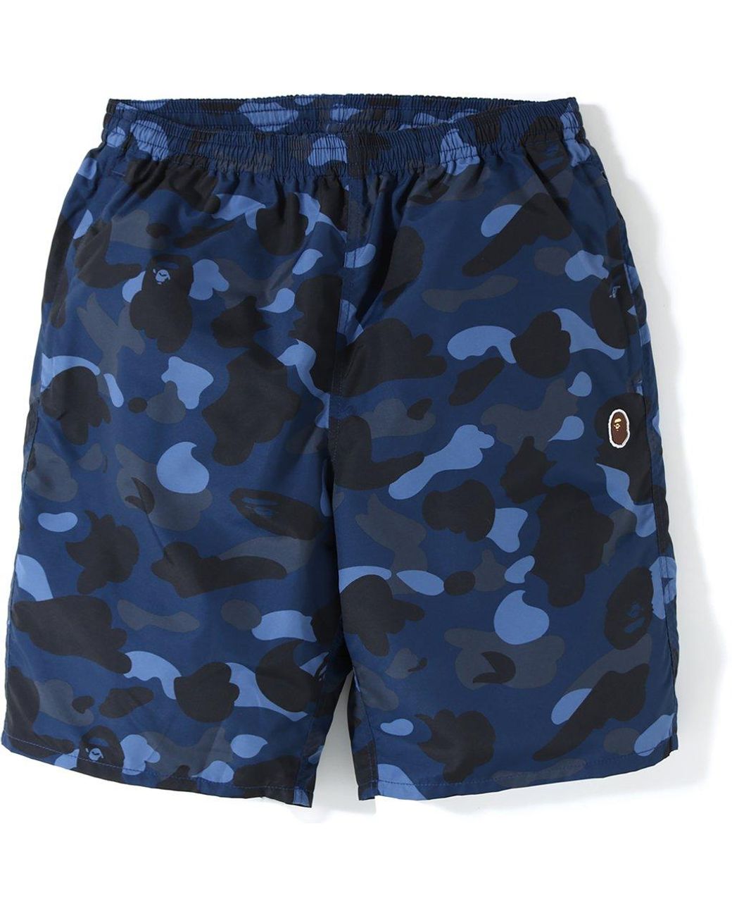 A Bathing Ape Color Camo Beach Shorts in Navy (Blue) for Men - Lyst