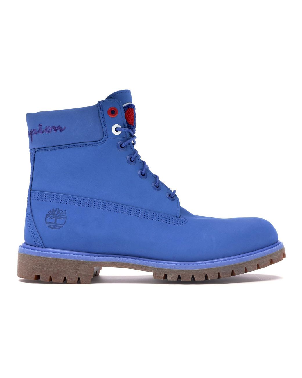 blue timberland champion boots