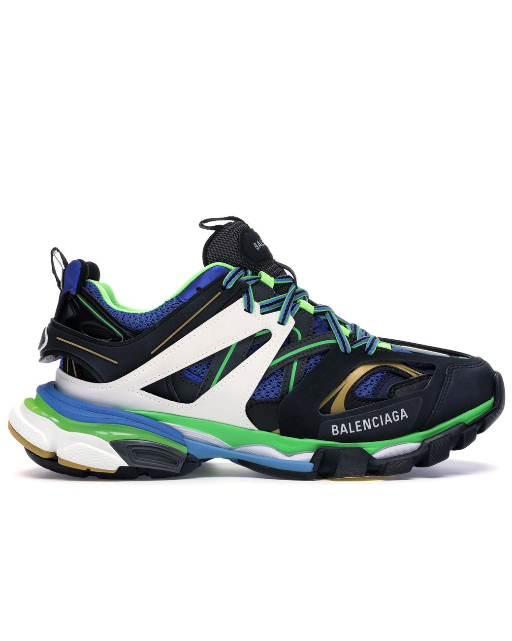blue and green balenciaga track