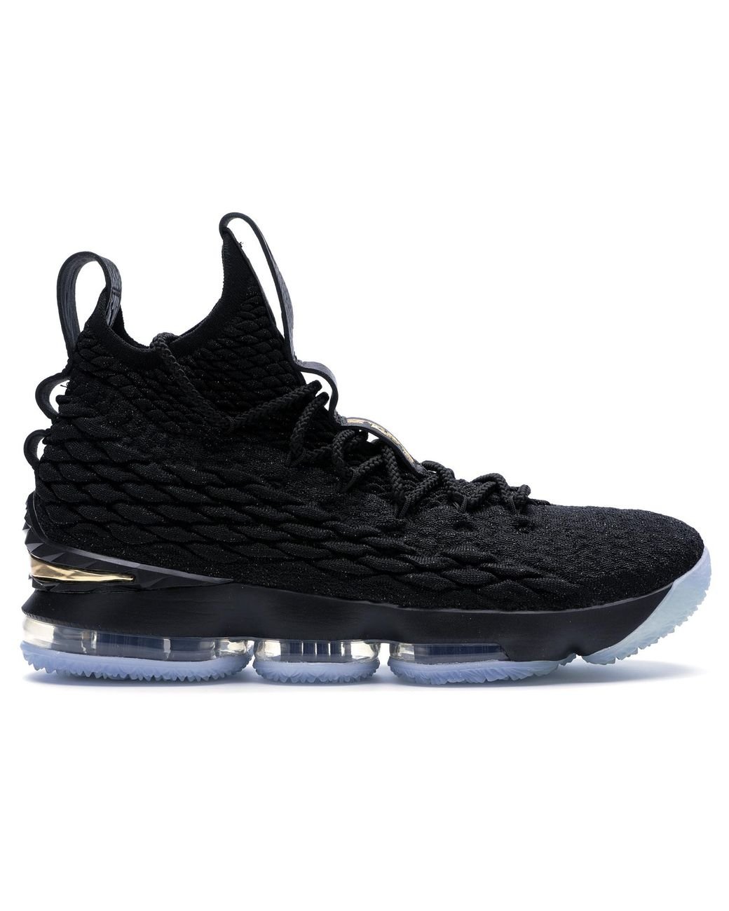 lebron 15 black and gold men