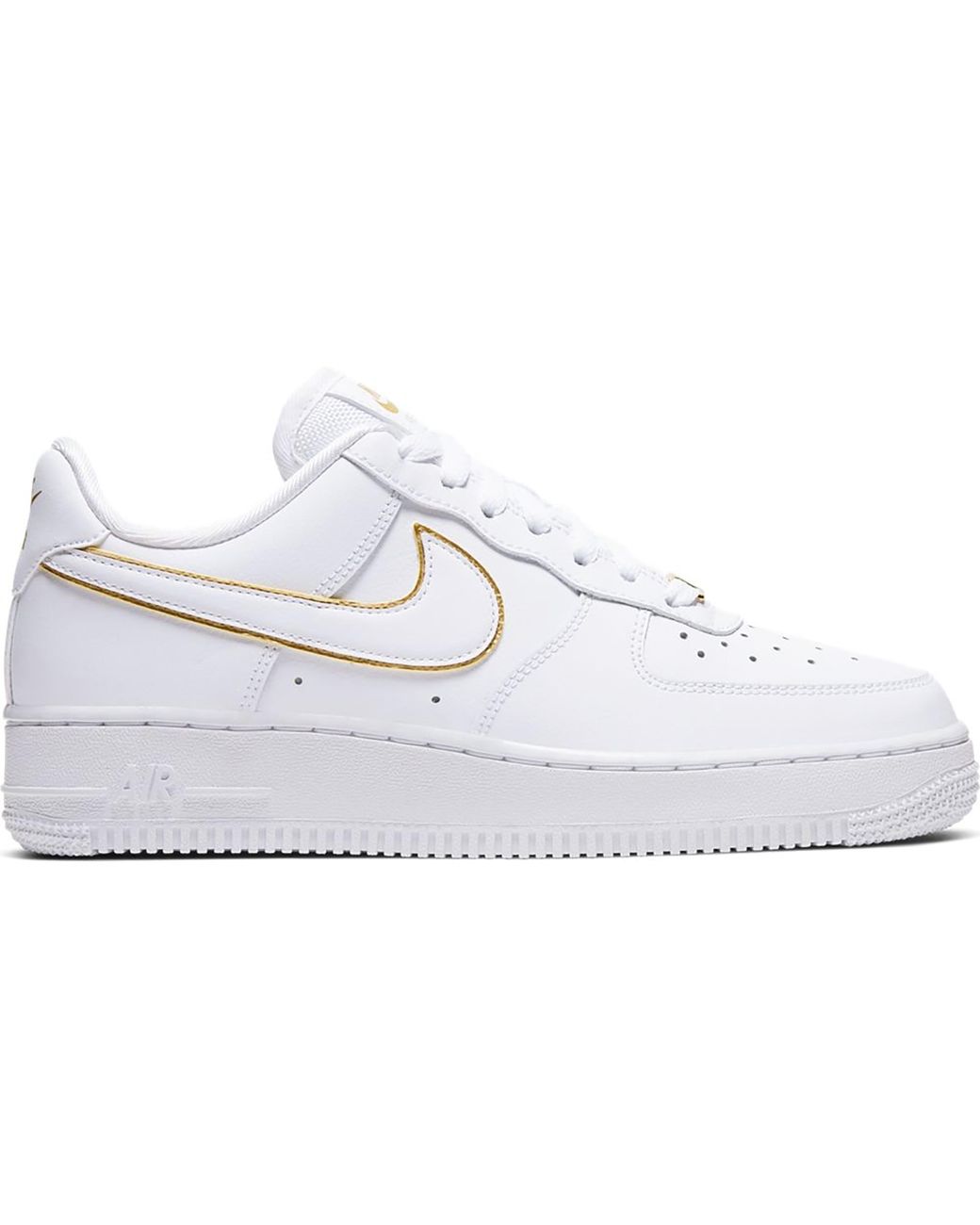 nike air force 1 white metallic gold