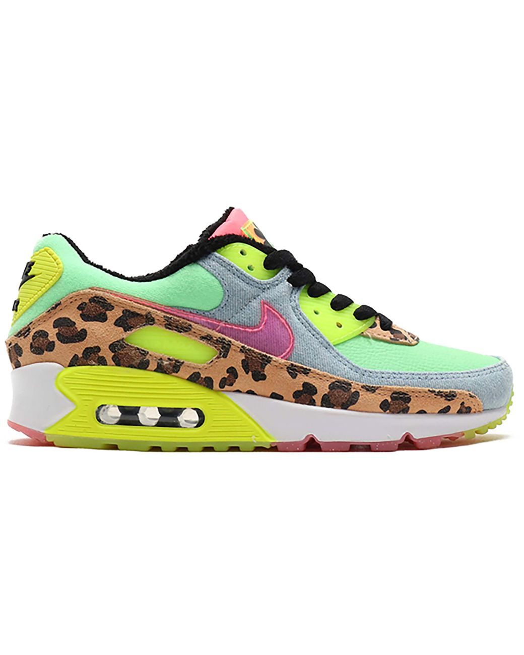 Nike Denim Air Max 90 Lx Shoes In Green Save 42 Lyst
