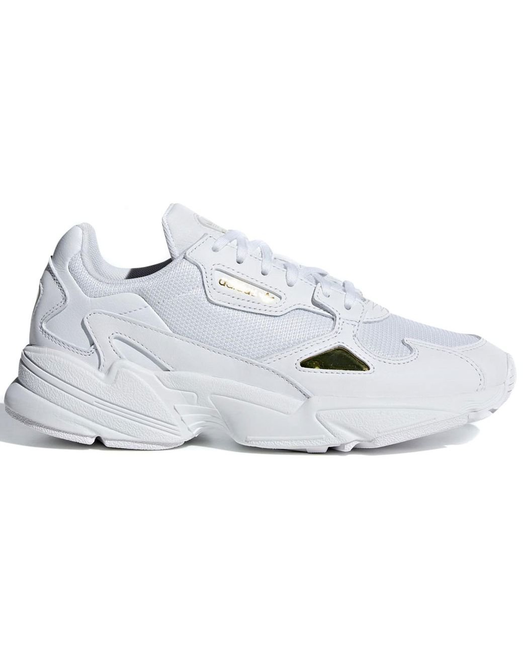adidas falcon white metallic gold