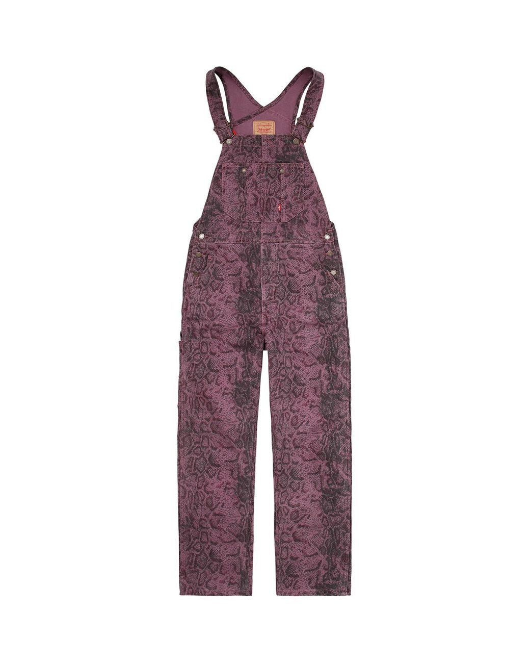 supreme levi's snakeskin overalls
