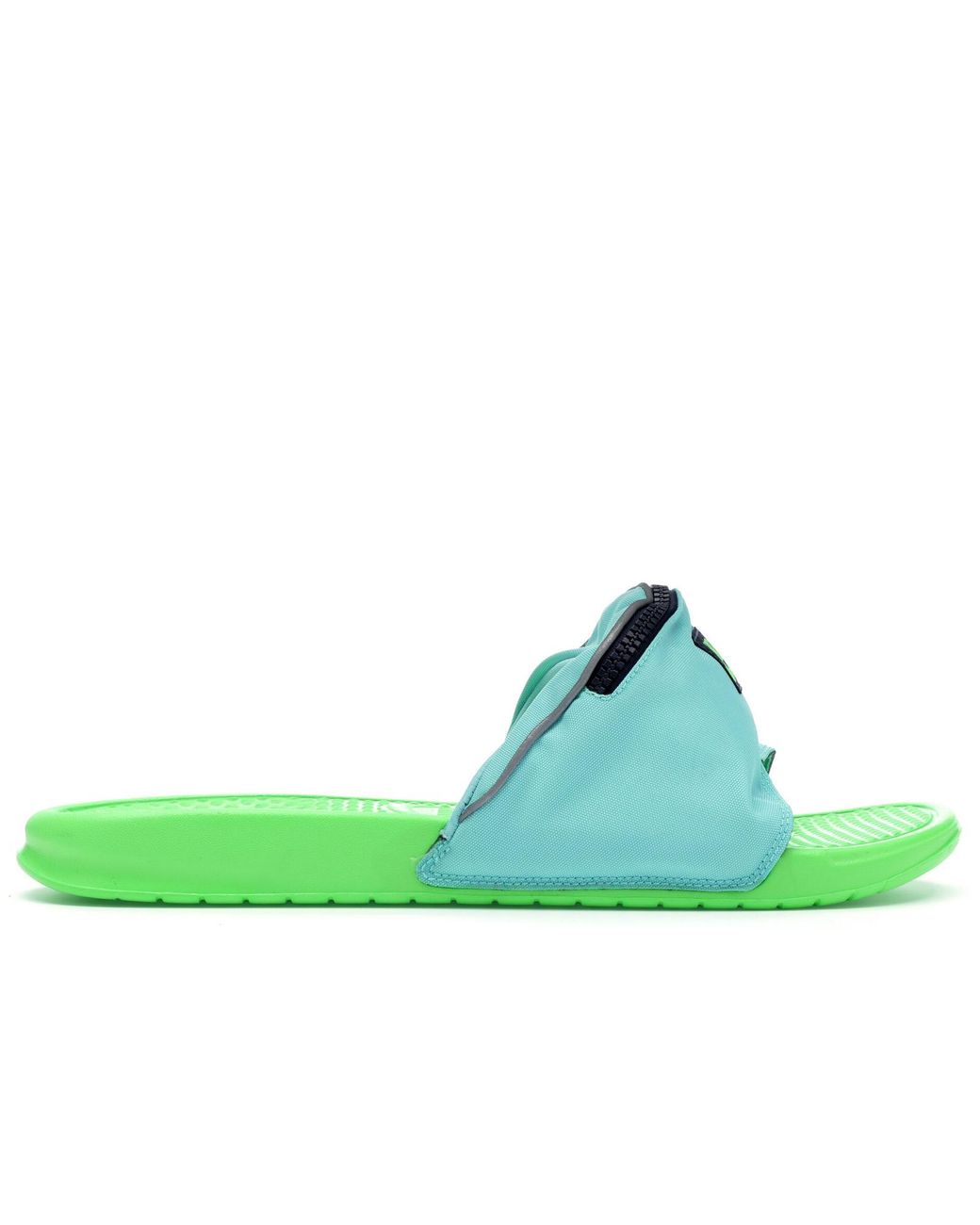 nike fanny pack slides green