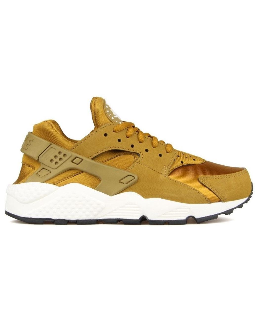 Nike Womens Air Huarache Run 'bronzine' Shoes - Size 6.5w in Brown (Yellow) - Save 57% - Lyst