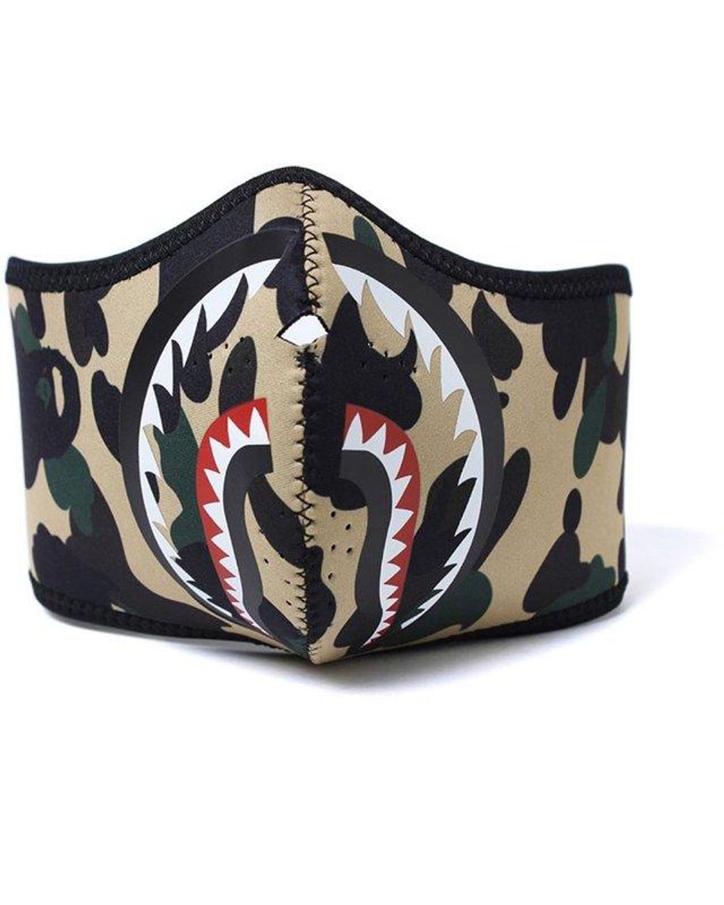 Download A Bathing Ape 1st Camo Shark Neoprene Mask In Yellow For Men Lyst PSD Mockup Templates