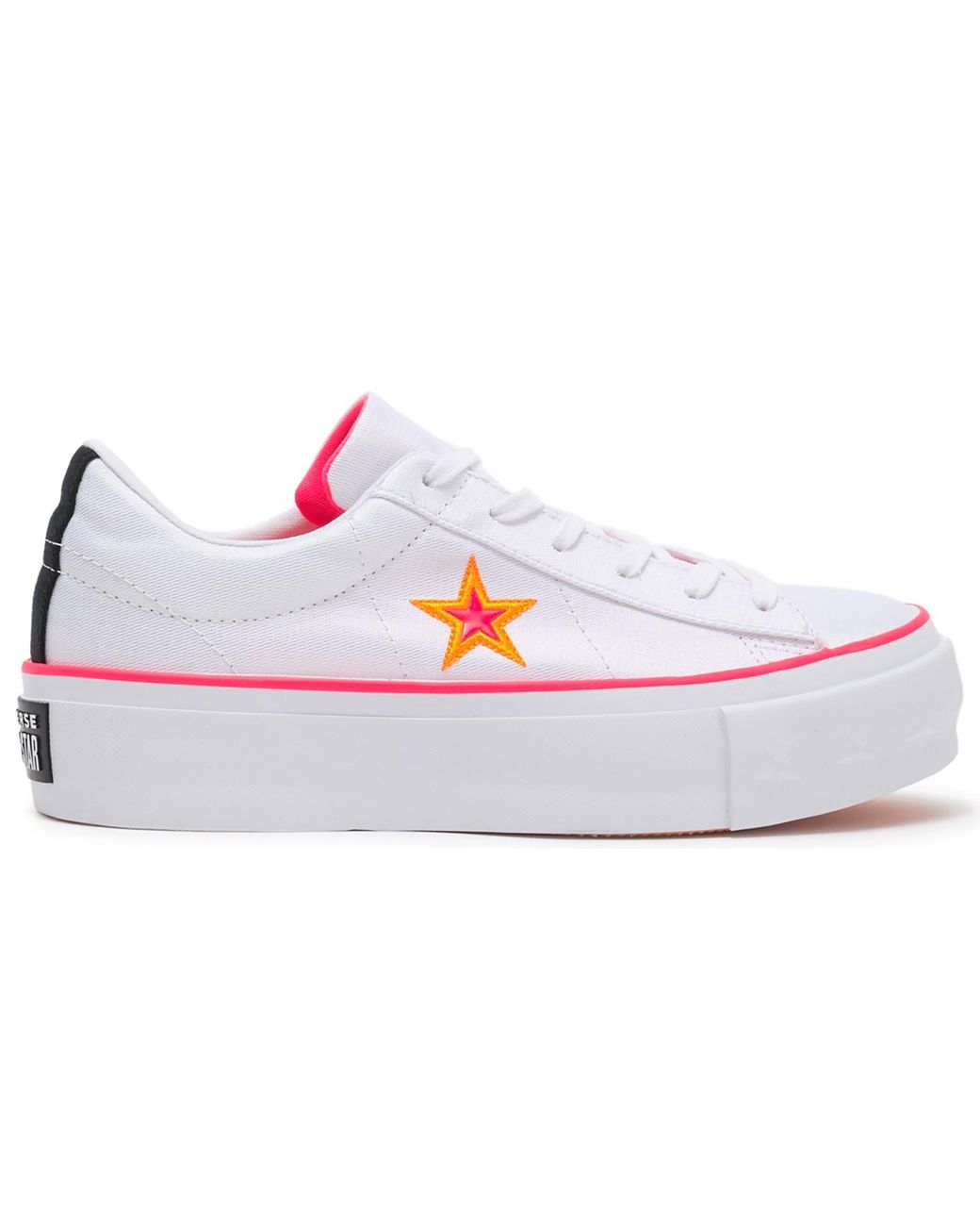converse one star platform low mademe pink