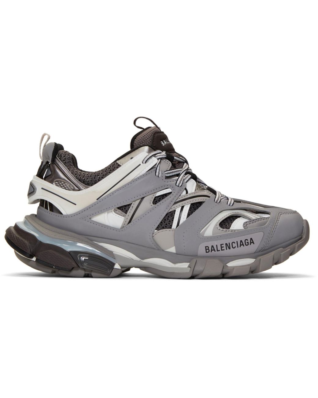 Balenciaga Rubber Track Trainers in Grey/White (Gray) for Men - Save 68 ...