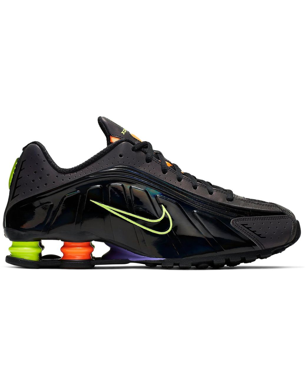 Nike Shox R4 Gel Black Neon for Men 