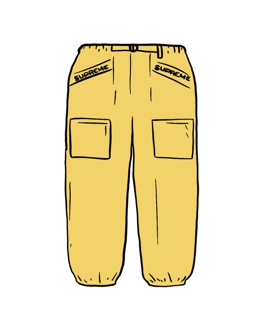 supreme utility belted pant