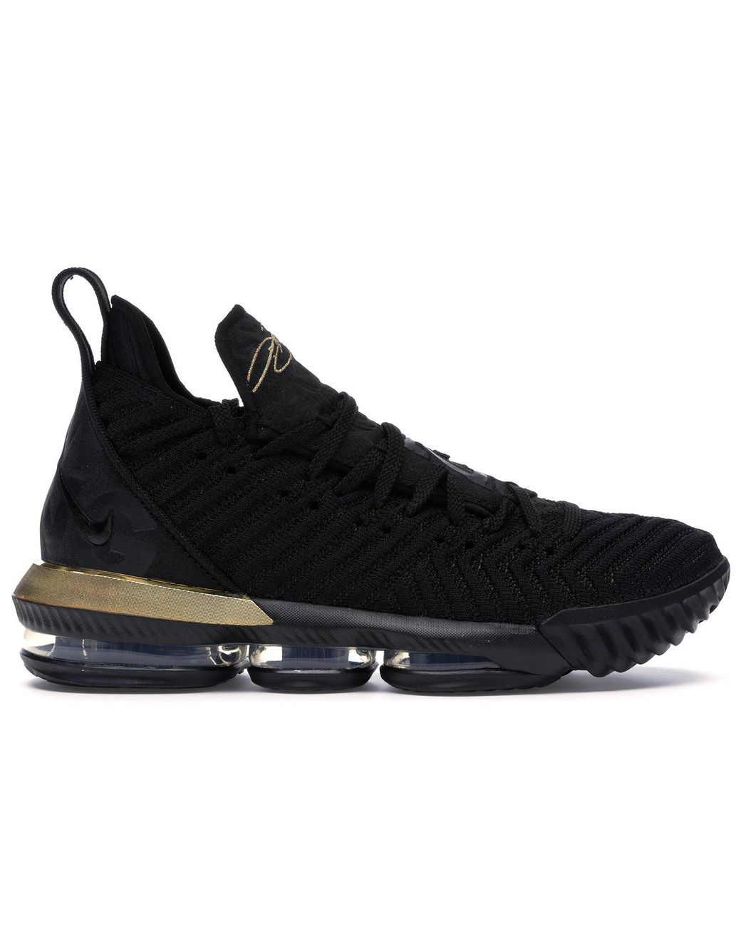 lebron 16 black gold