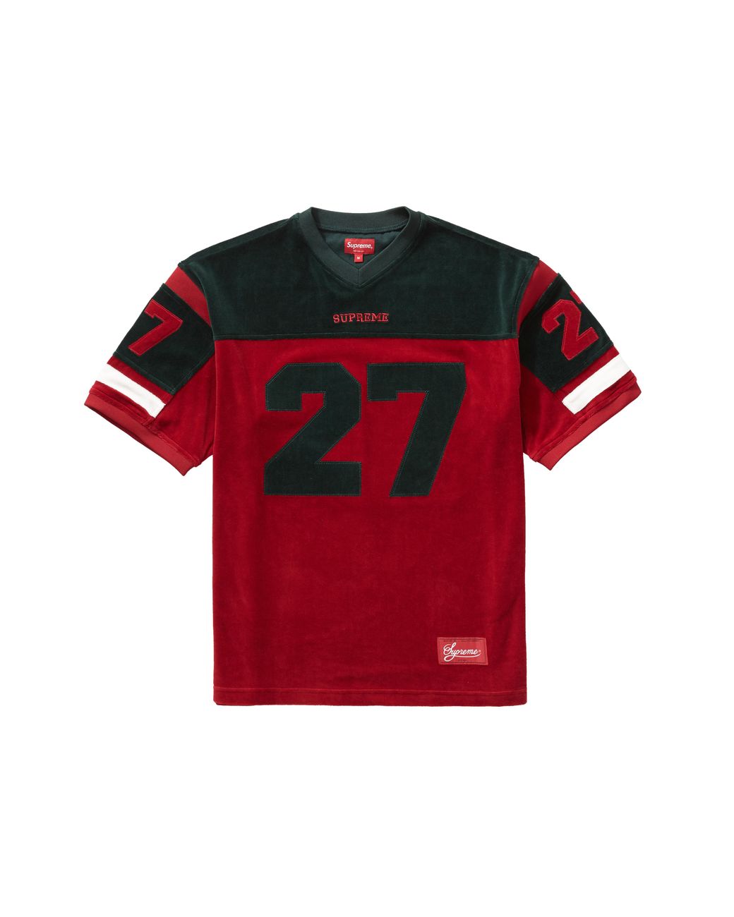 supreme velour football jersey
