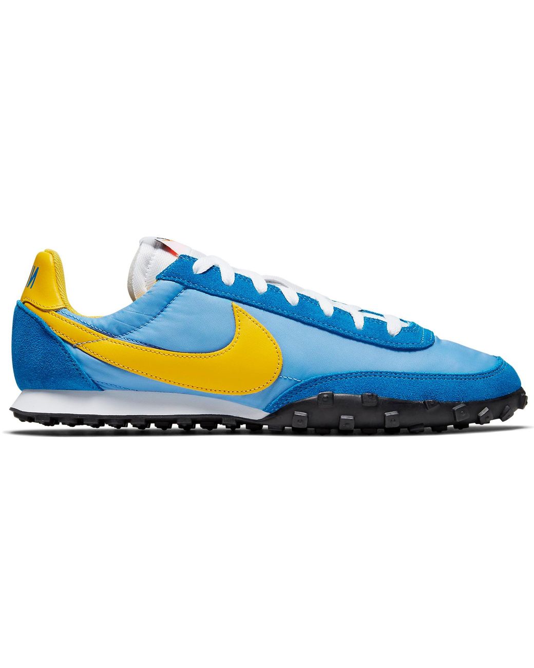 nike waffle racer blue yellow