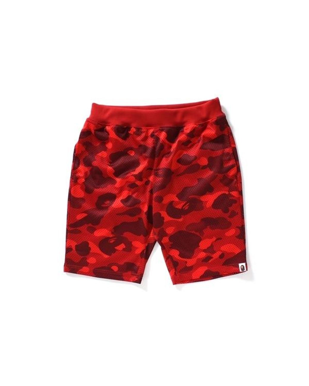 A Bathing Ape Color Camo Basketball Mesh Shorts in Red for Men - Lyst